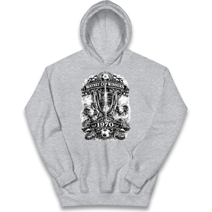 Retro Derby Watney Cup Winners 1970 Kids Hoodie