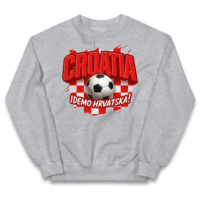 Croatia Retro World Cup Kids Jumper