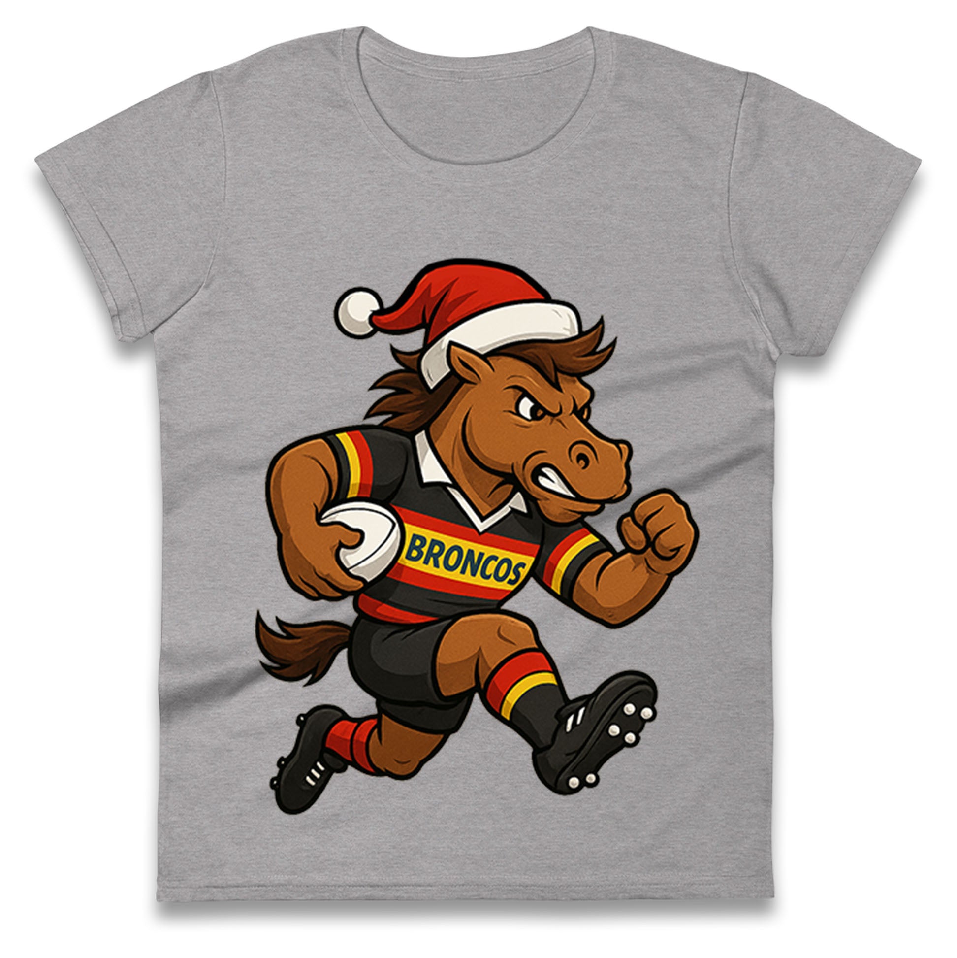 London Broncos Christmas Ladies T Shirt