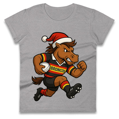 London Broncos Christmas Ladies T Shirt