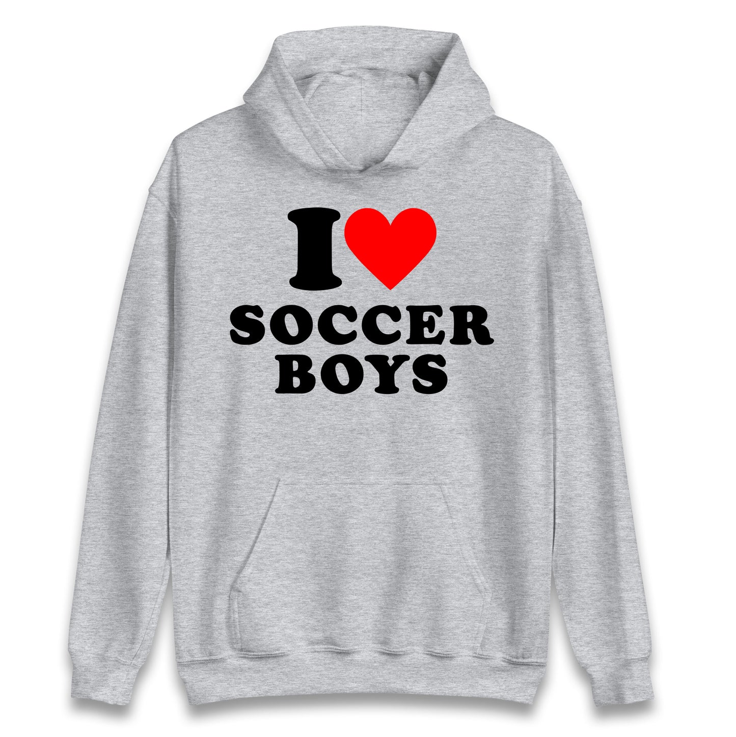 I Love Soccer Boys Hoodie