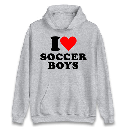 I Love Soccer Boys Hoodie