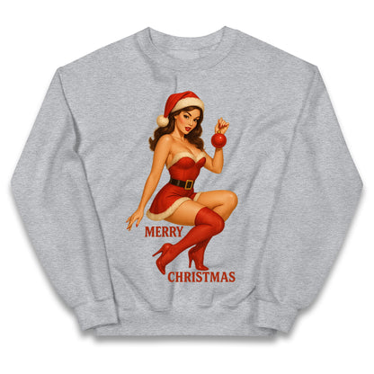 Merry Christmas Sexy Christmas Kids Hoodie
