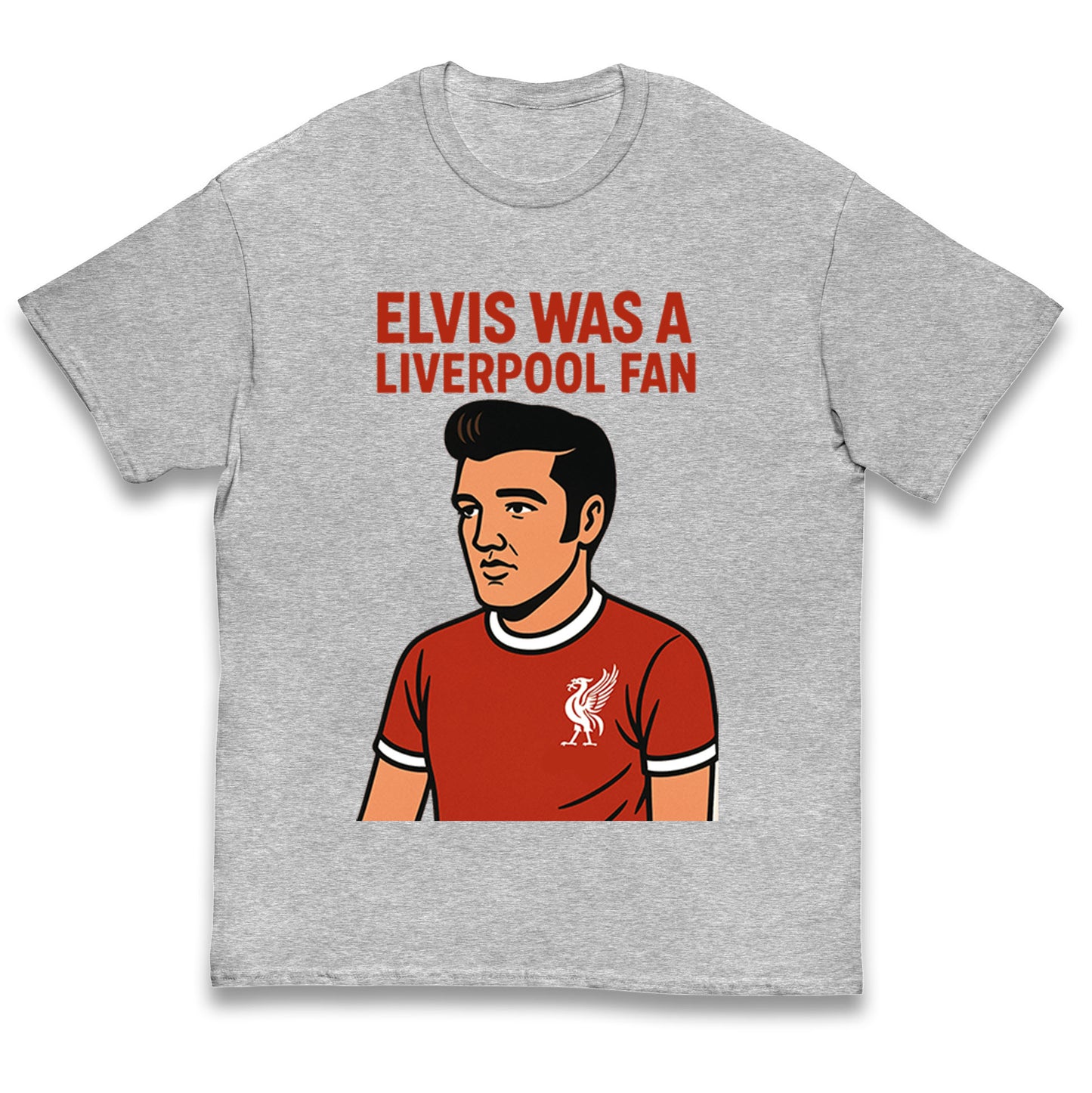 Elvis Presley Liverpool Football Kids T Shirt