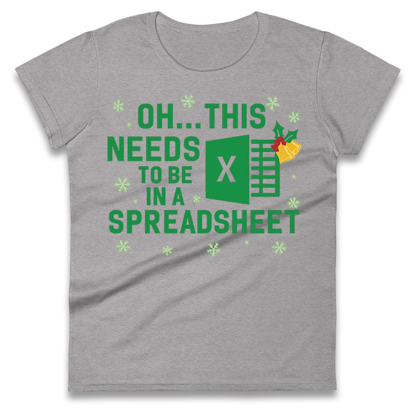 Excel Christmas Ladies T Shirt