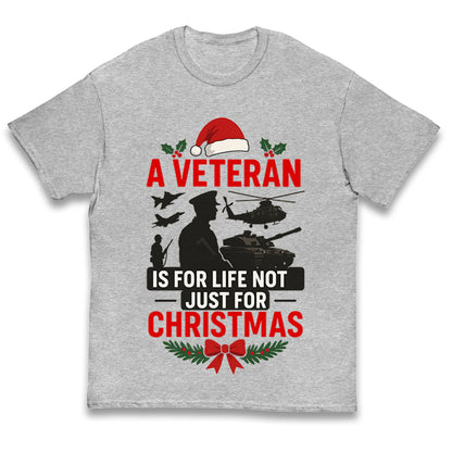 Veteran Christmas Kids T Shirt 