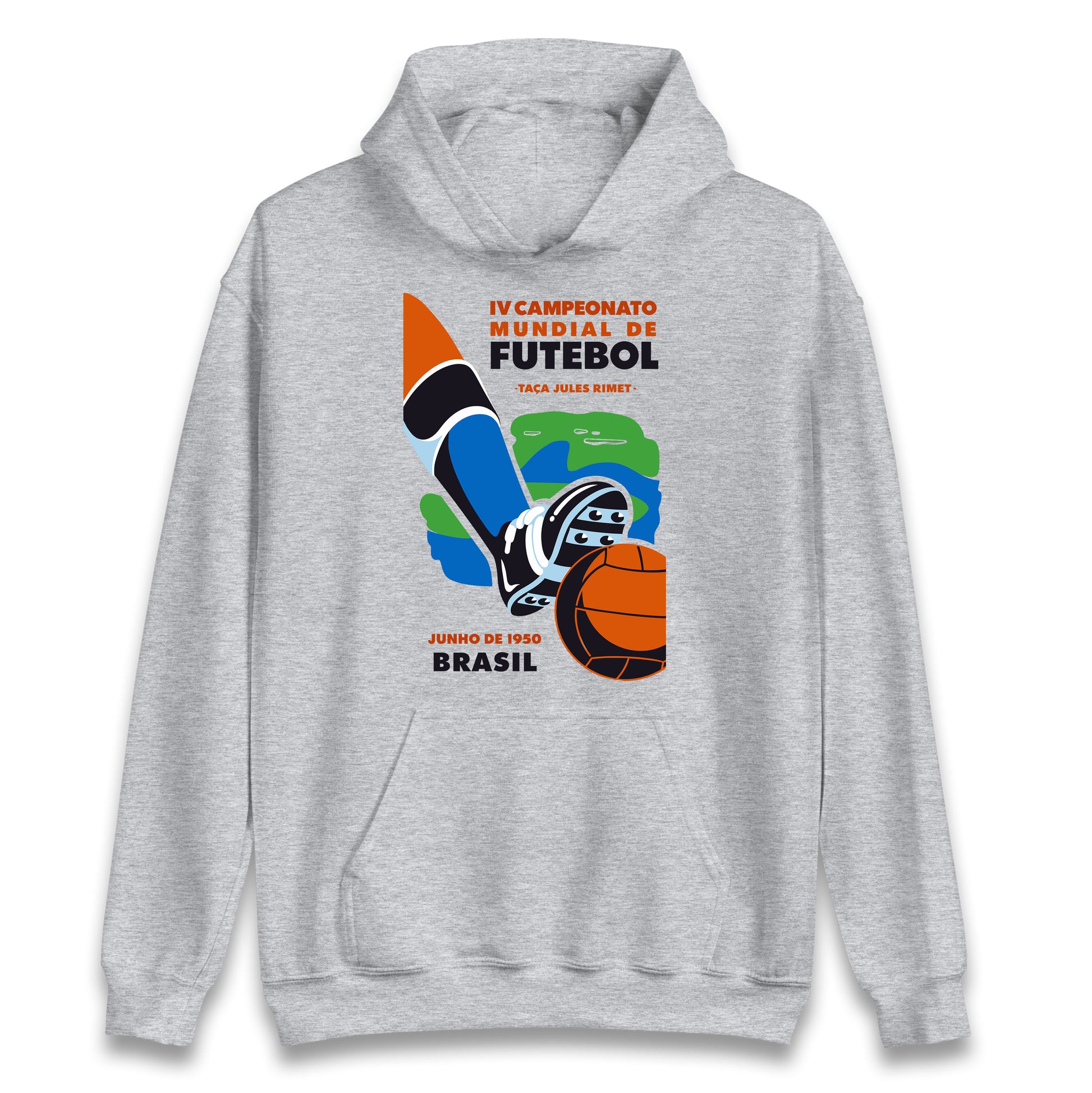 Brasil 1950 Retro World Cup Hoodie