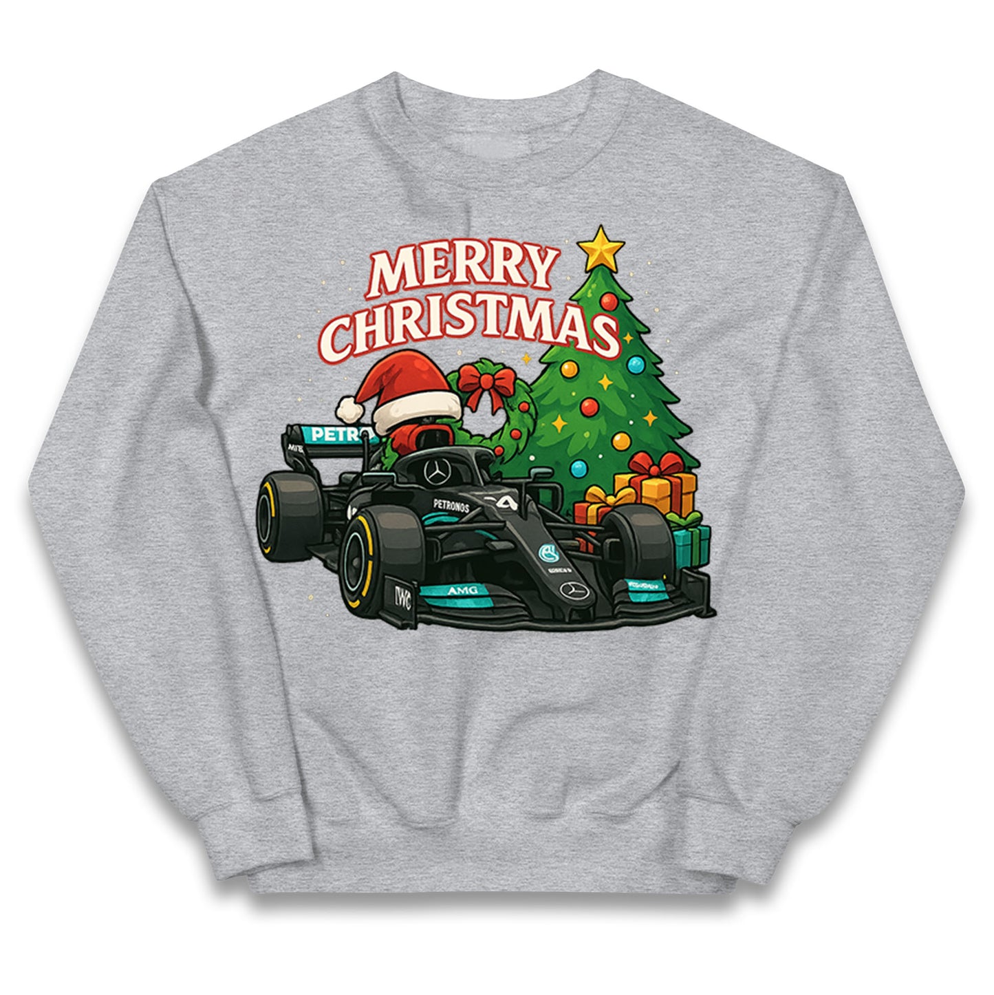 Mercedes F1 Christmas Kids Jumper