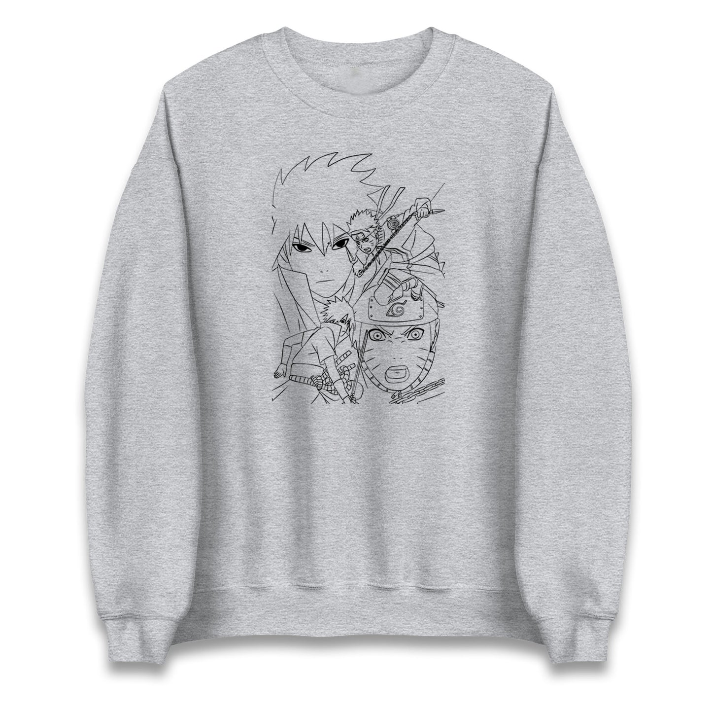 sasuke uchiha and naruto uzumaki sweatshirt