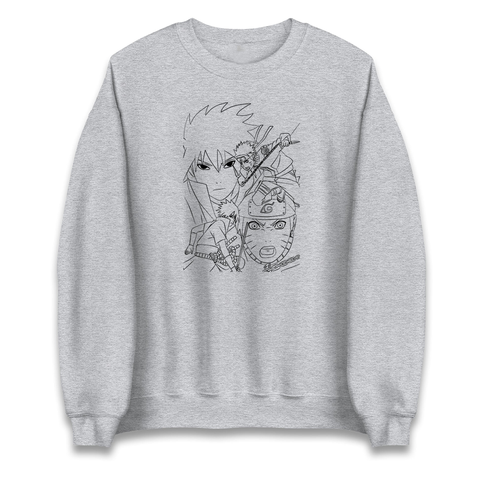 sasuke uchiha and naruto uzumaki sweatshirt