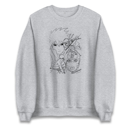sasuke uchiha and naruto uzumaki sweatshirt