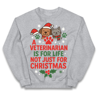 Veterinarian Christmas Kids Jumper