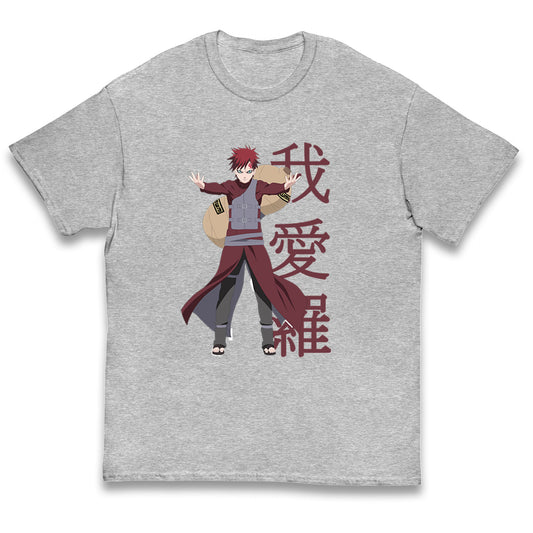 naruto shippuden gaara naruto t shirt