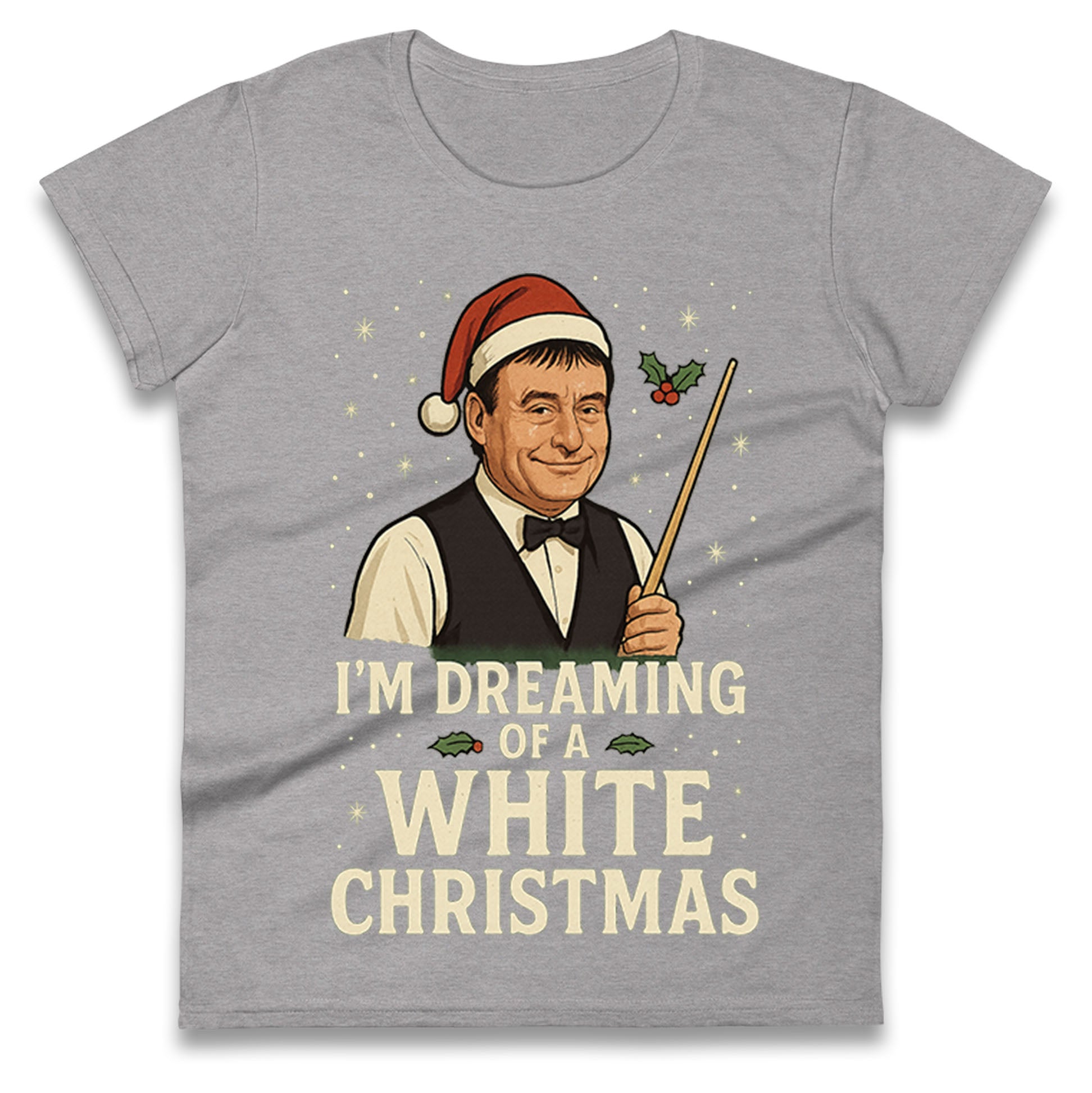 Snooker Christmas Ladies T Shirt