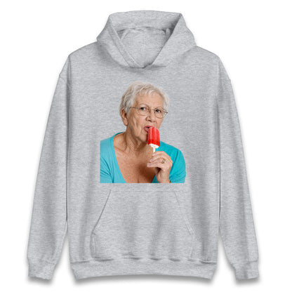 Grandma Licking Lollipop Seductively Hoodie
