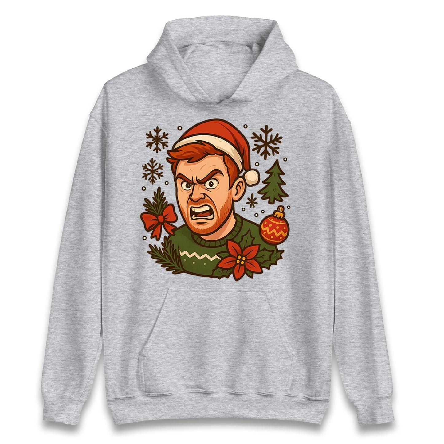 Angry Ginge Christmas Hoodie 