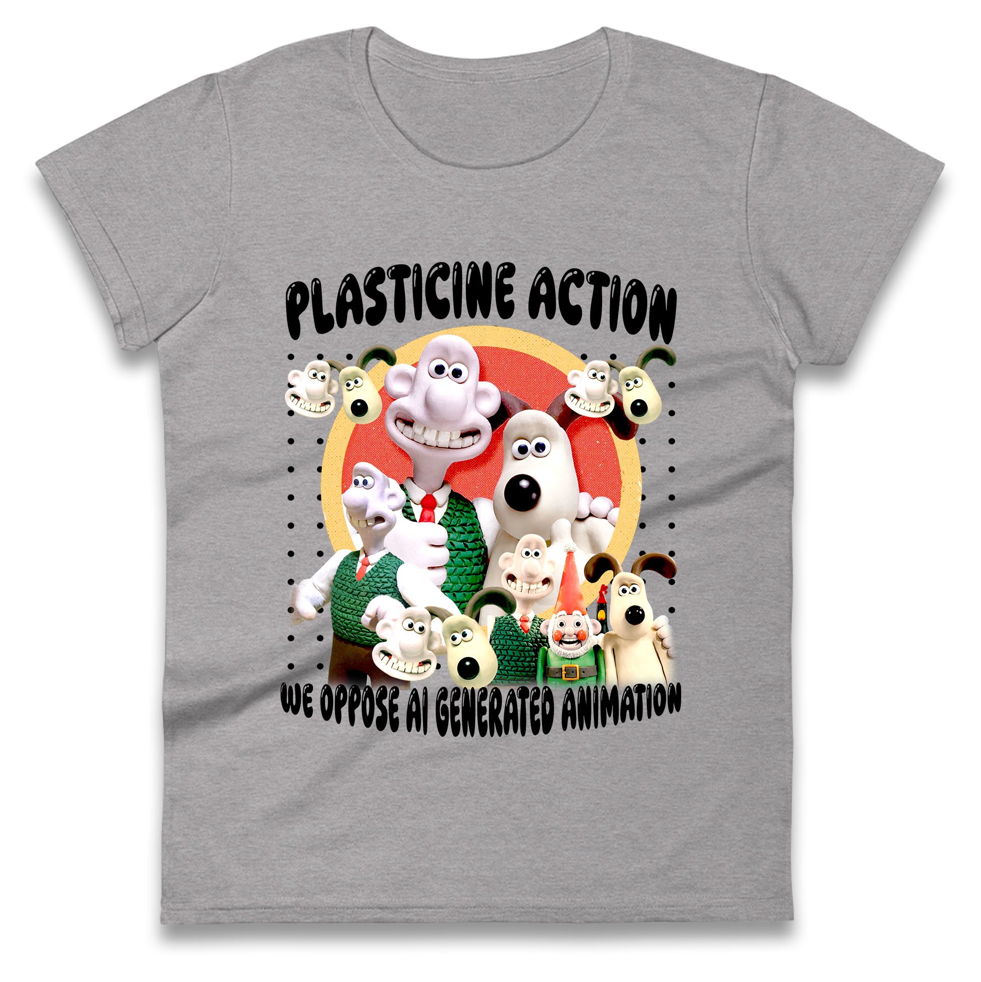 Plasticine Action Figure Ladies T Shirt