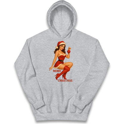 Merry Christmas Sexy Christmas Kids Hoodie
