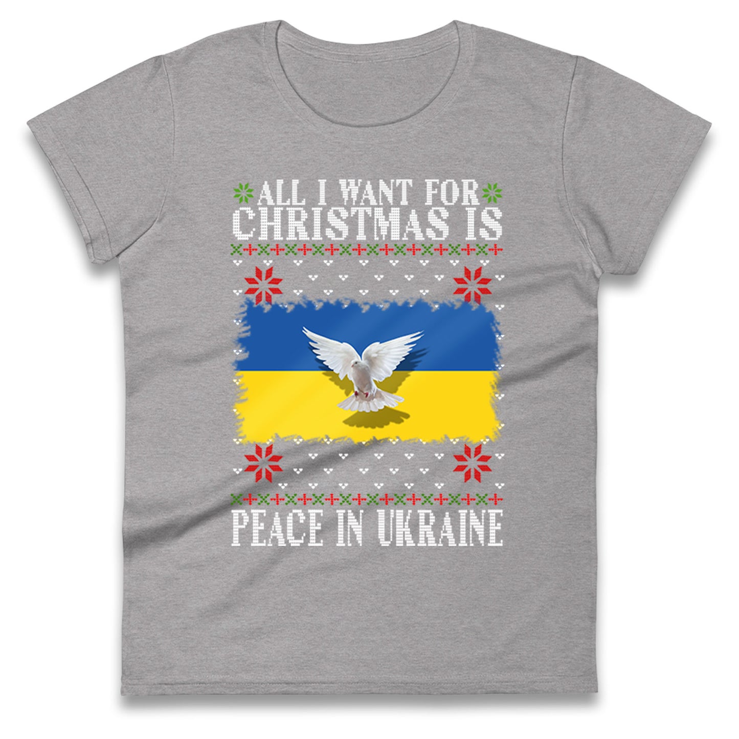 peace in ukraine womens t shirt