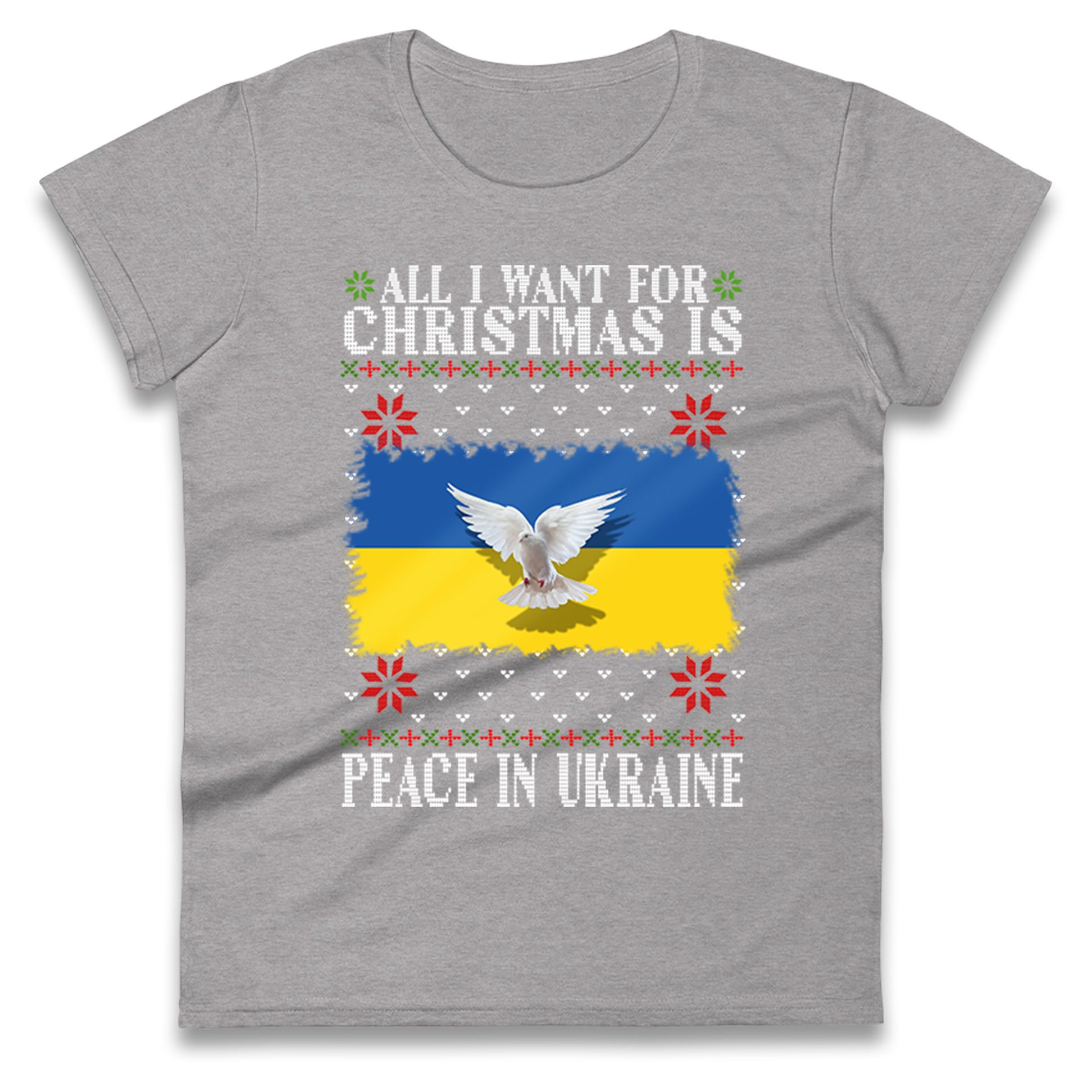 peace in ukraine womens t shirt