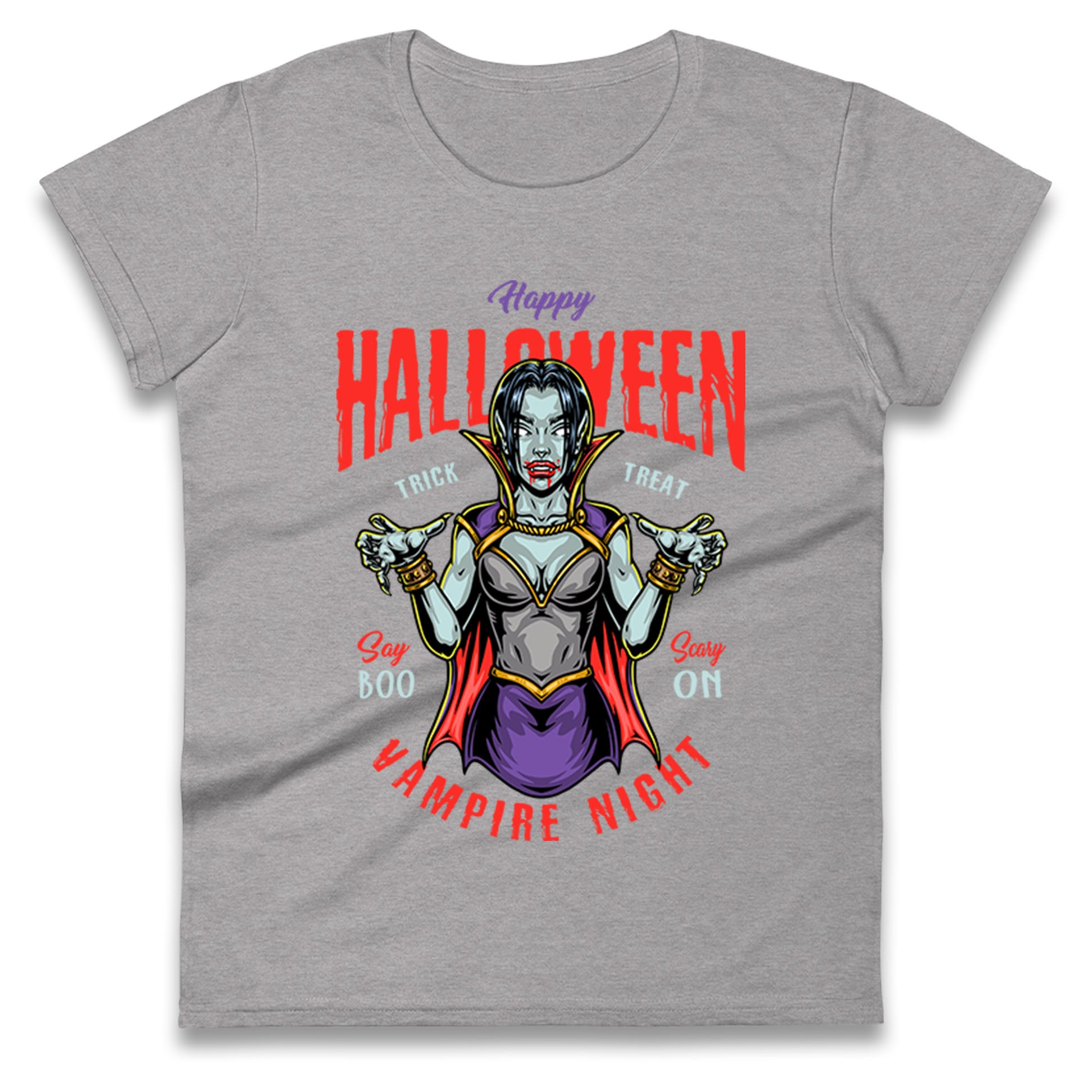 Halloween Vampire Ladies T Shirt