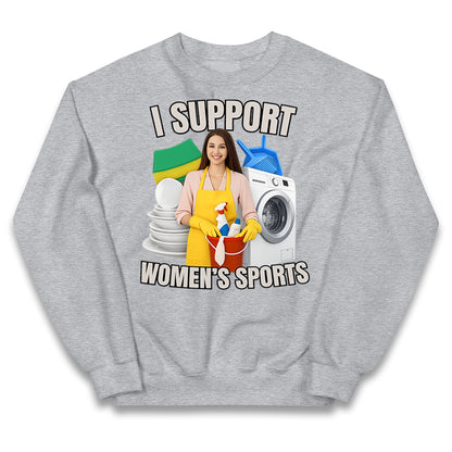 I Support Women's Sports Kids Jumper