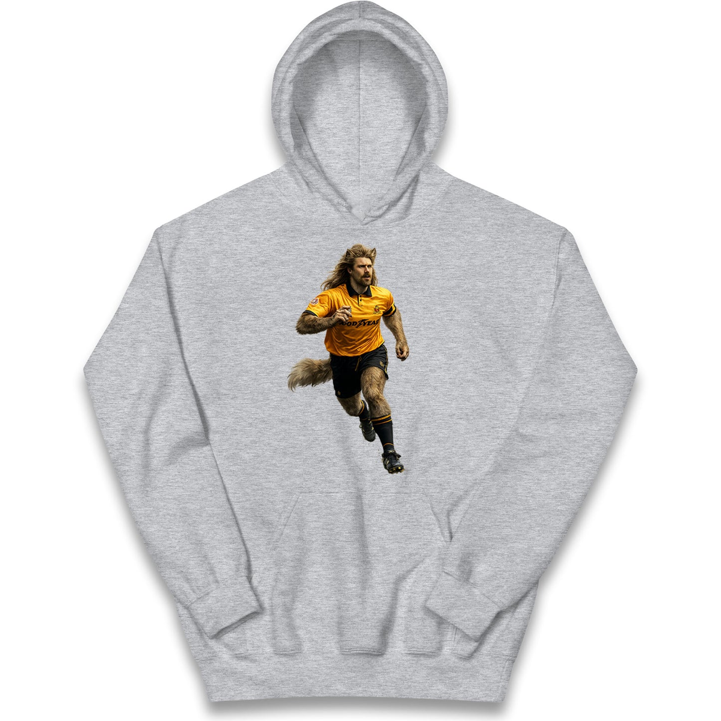 Retro John The Wolf Wolves Football Kids Hoodie