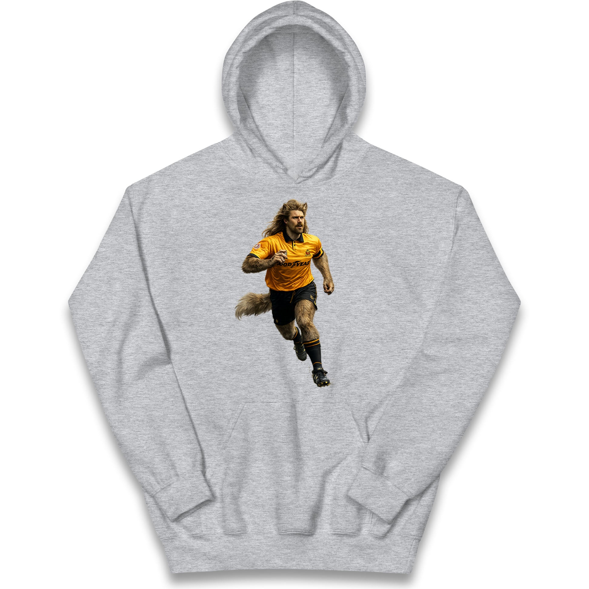 Retro John The Wolf Wolves Football Kids Hoodie