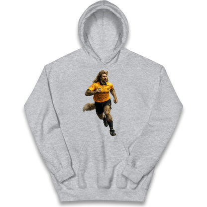 Retro John The Wolf Wolves Football Kids Hoodie