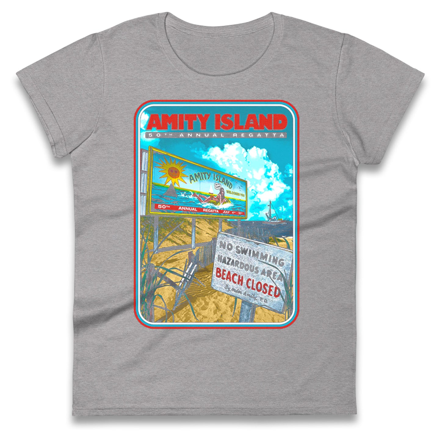 Jaws Ladies T Shirt