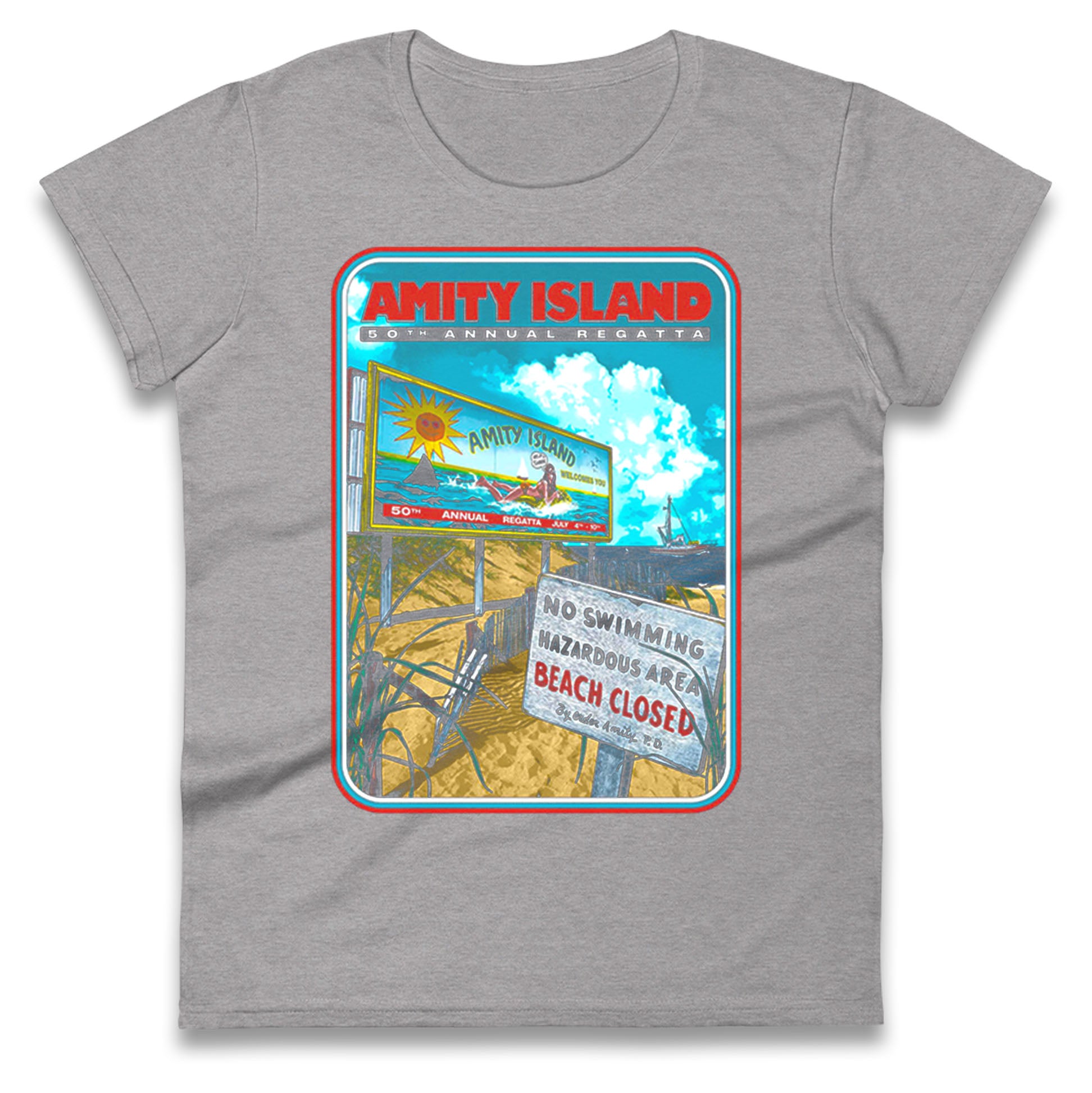 Jaws Ladies T Shirt