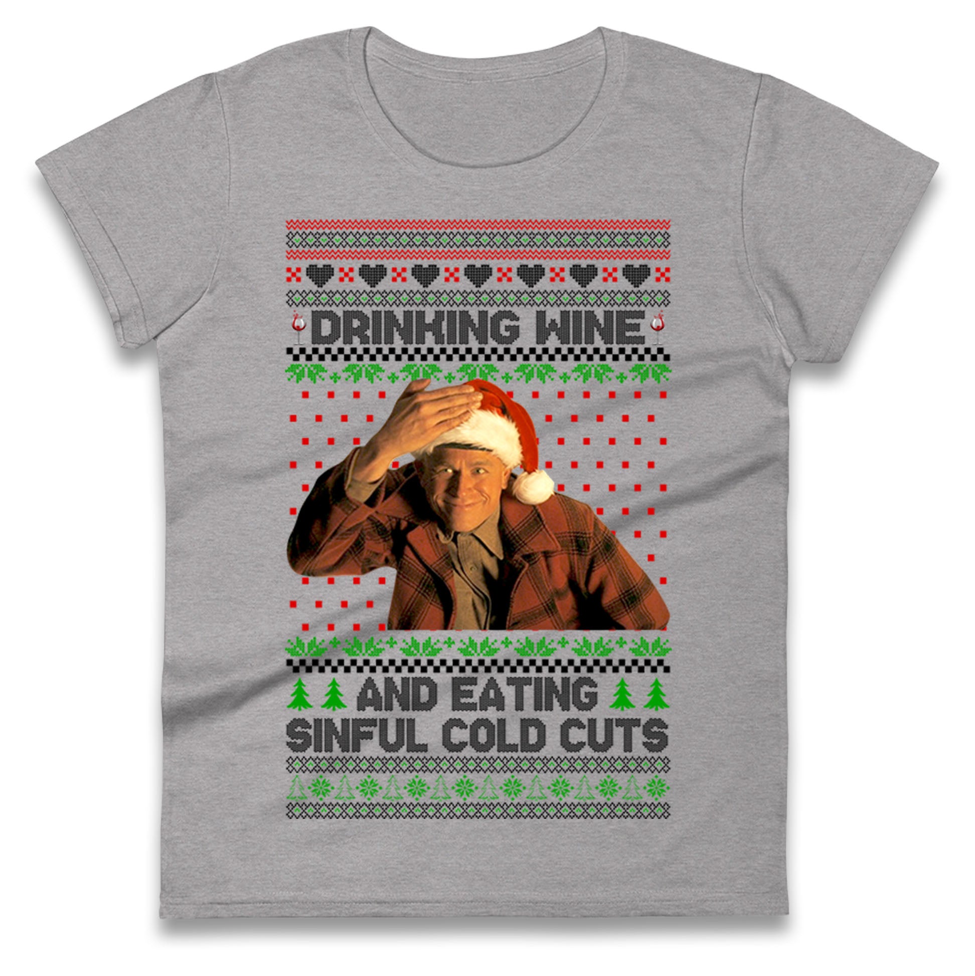 Ed Gein Wine Christmas Ladies T Shirt