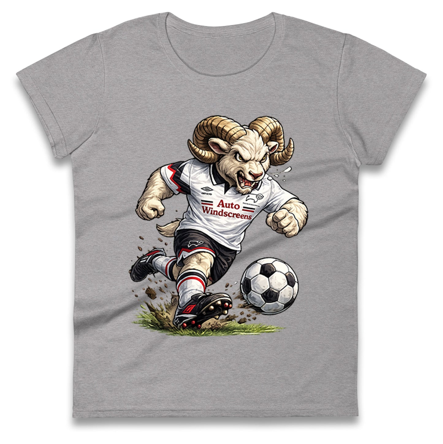 Old School Derby County Ladies T Shirt