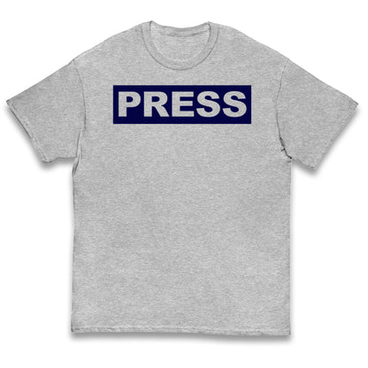 PRESS Palestine Inspired By Journalist Motaz Azaiza Kids Tee