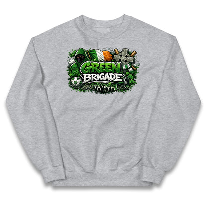 Celtic Green Brigade Football Kids Jumper
