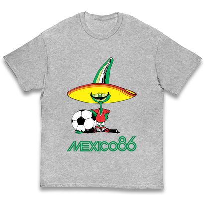 Mexico 86 Mascot Kids T Shirt
