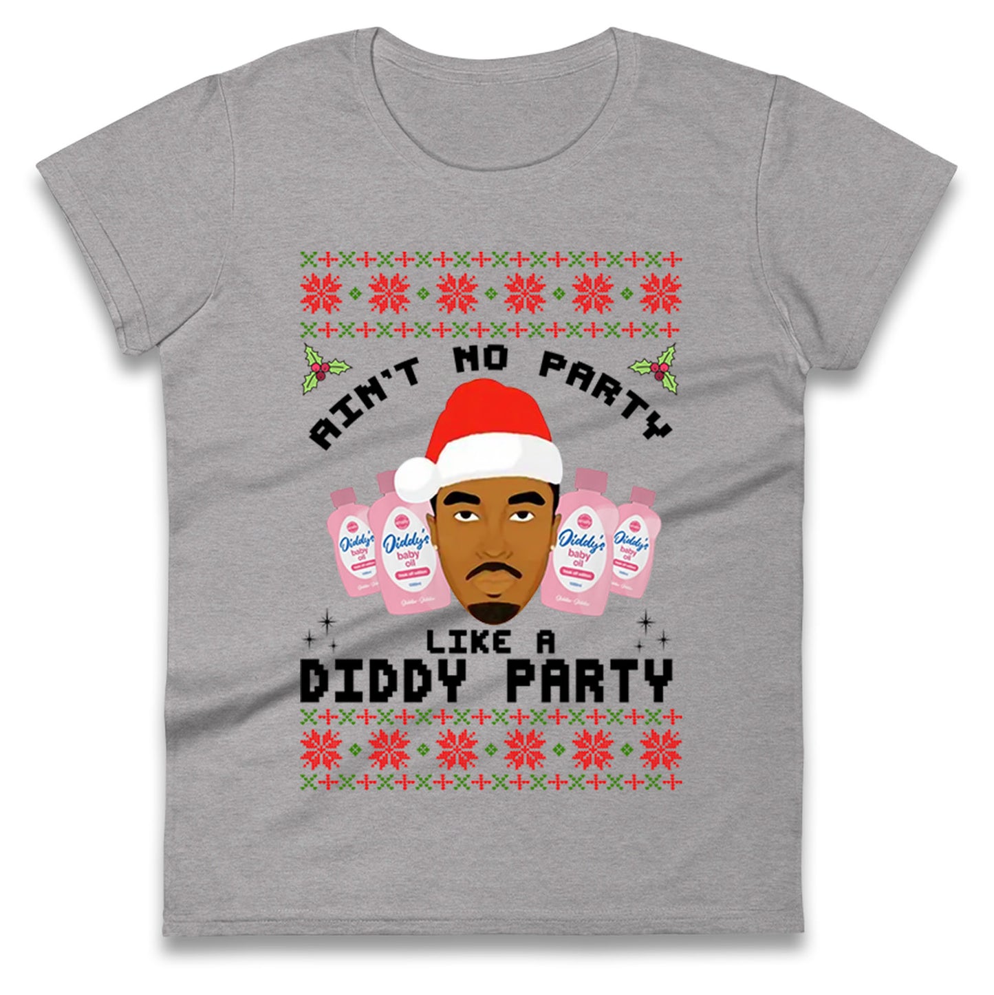 Diddy Christmas Ladies T Shirt