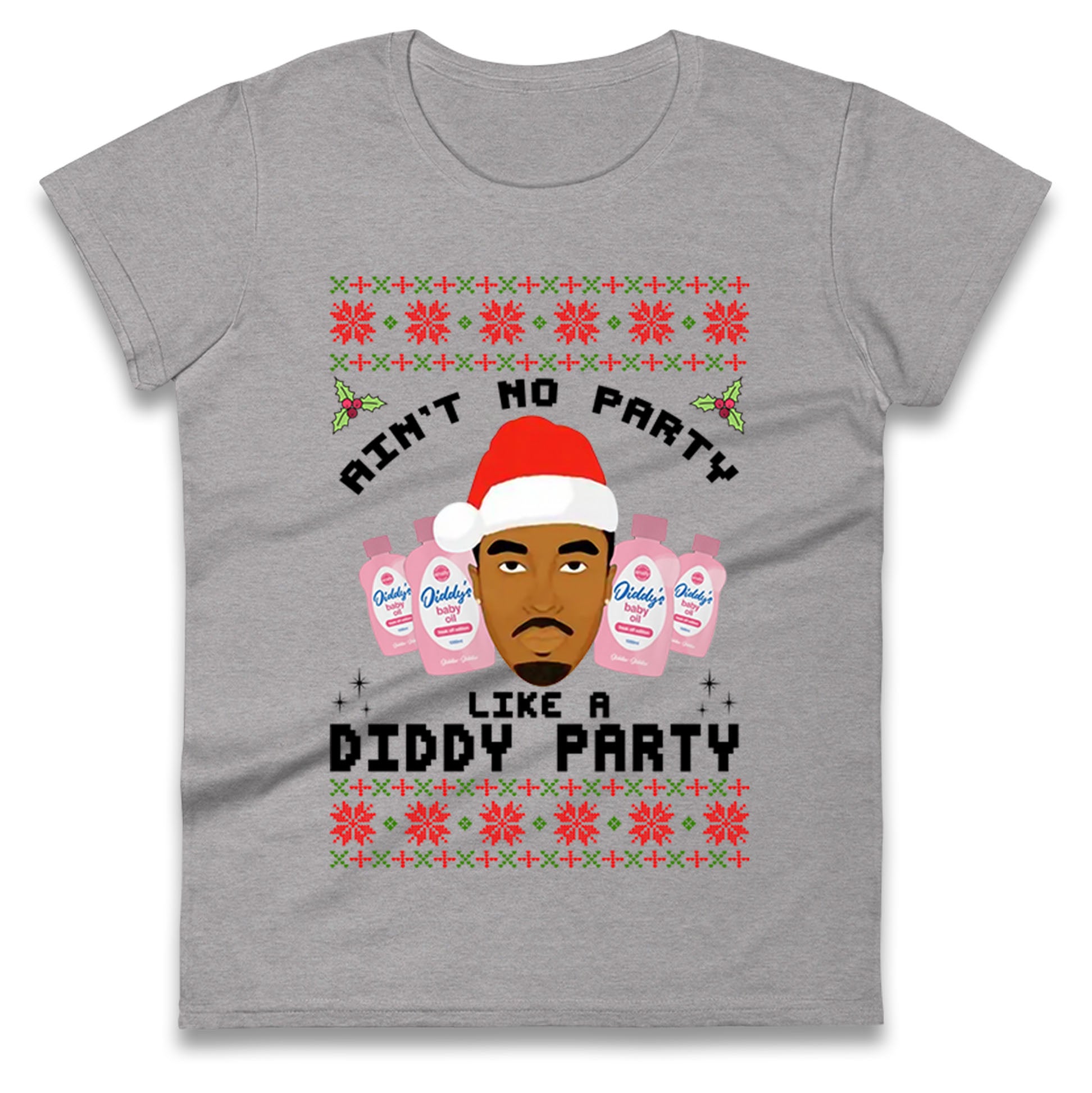 Diddy Christmas Ladies T Shirt