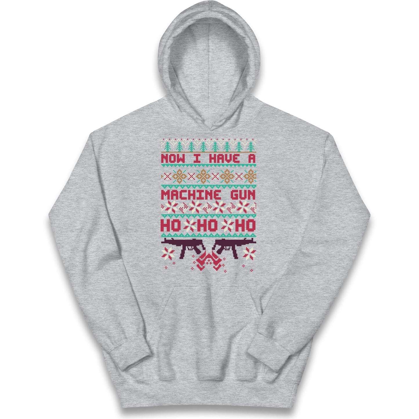 Now I Have A Machine Gun Christmas Kids Hoodie