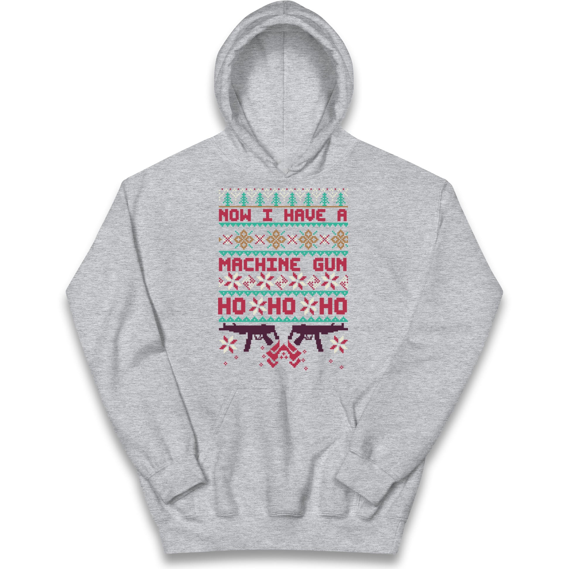 Now I Have A Machine Gun Christmas Kids Hoodie