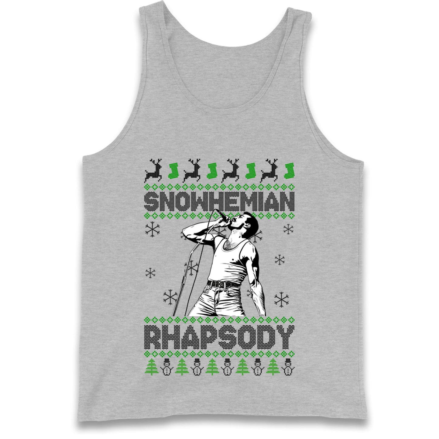 Freddie Mercury Christmas Tank Top