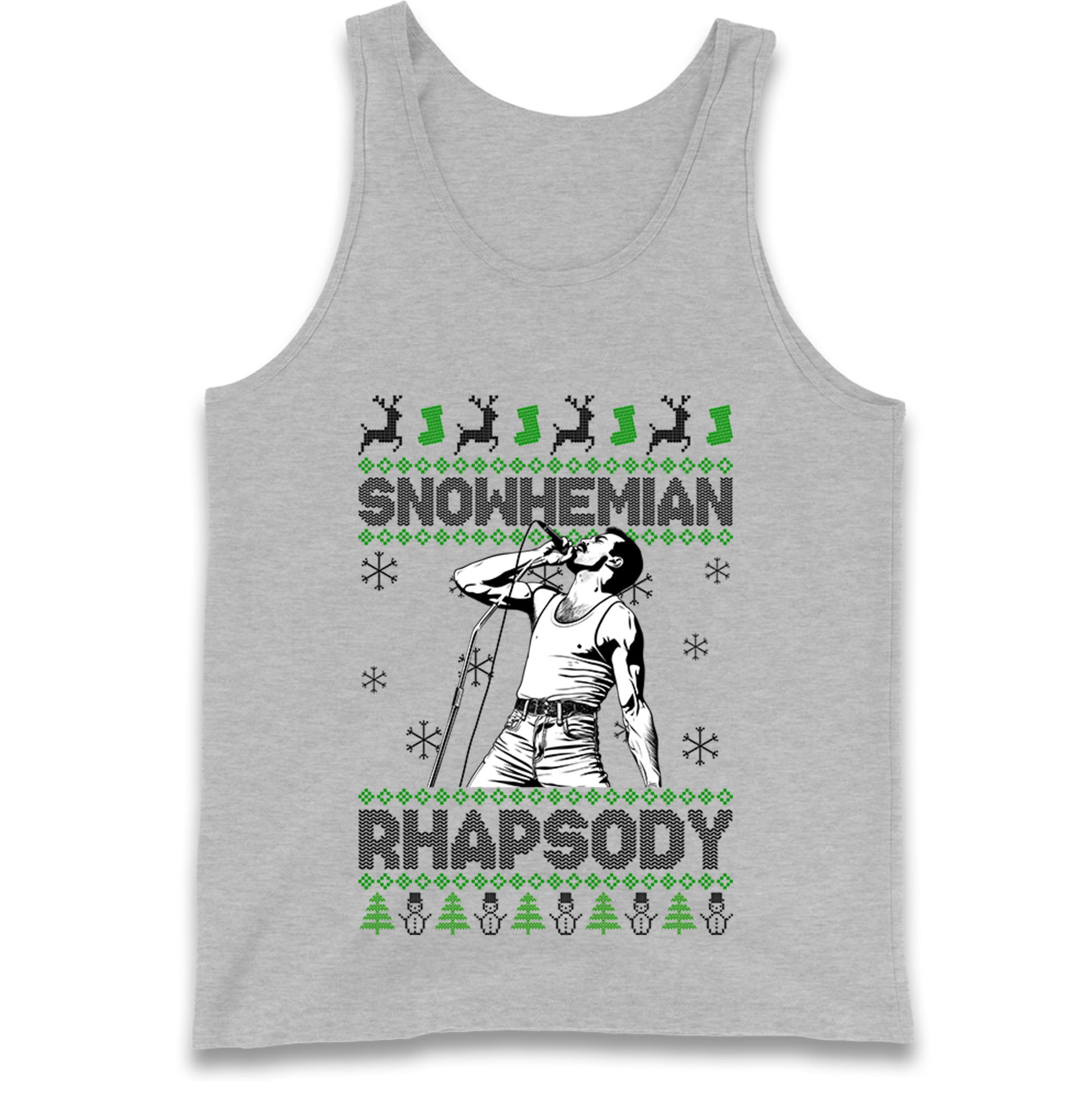 Freddie Mercury Christmas Tank Top