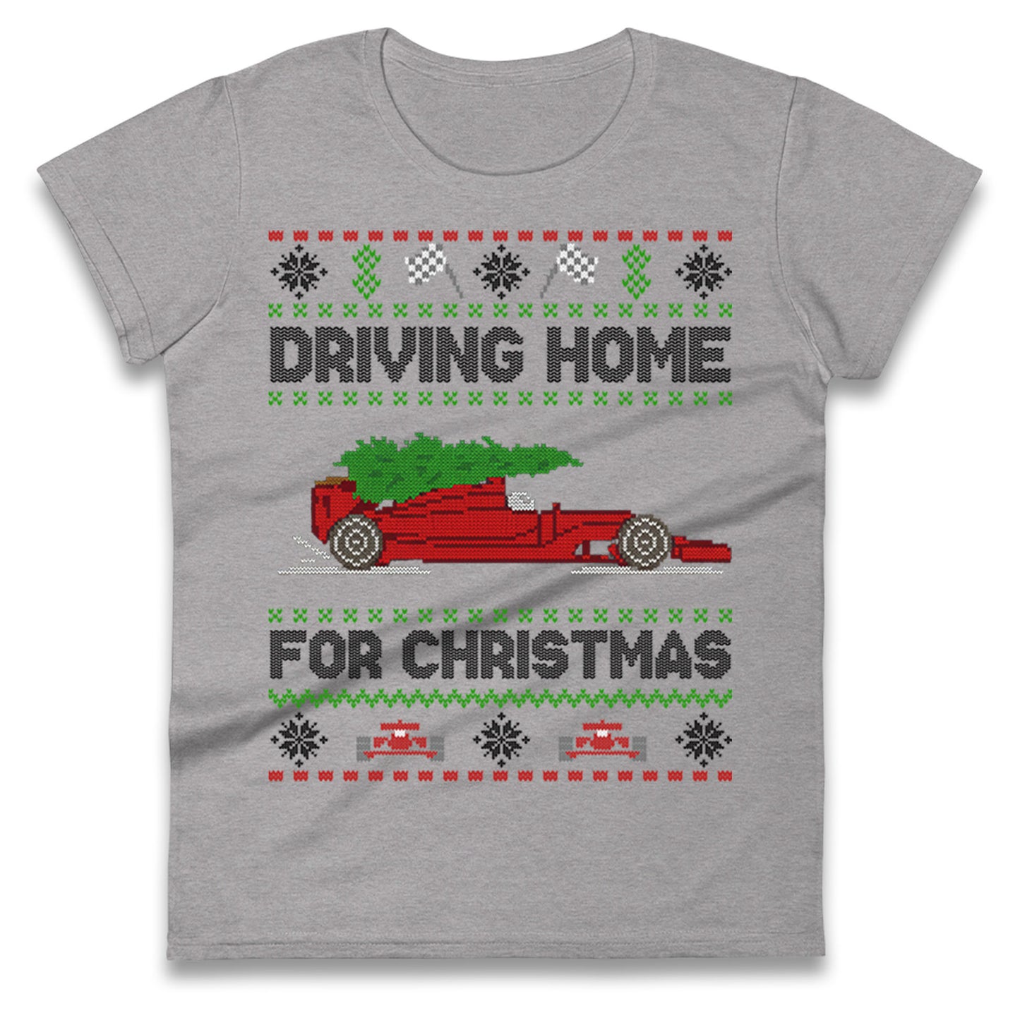 F1 Christmas Ladies T Shirt