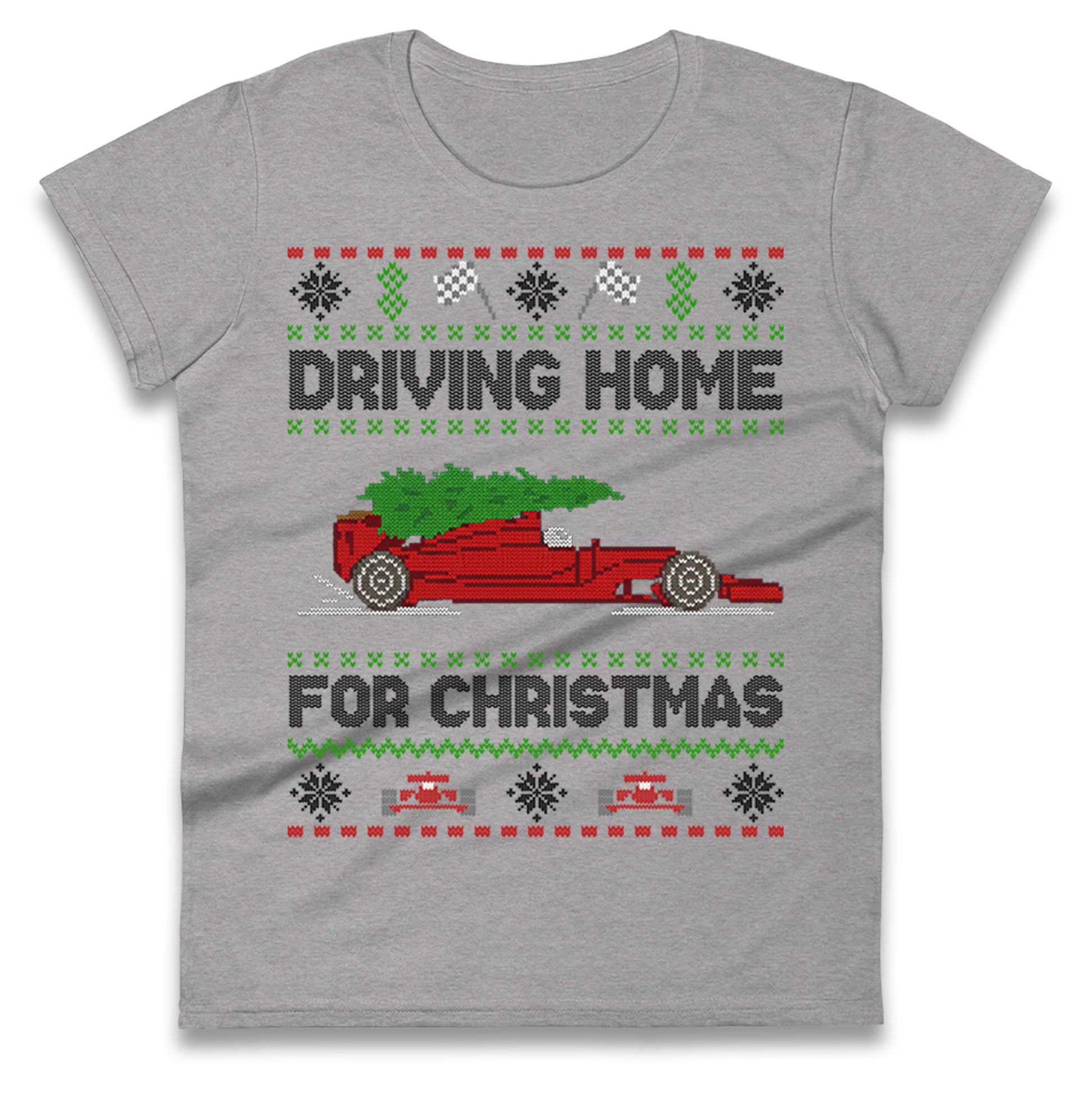 F1 Christmas Ladies T Shirt