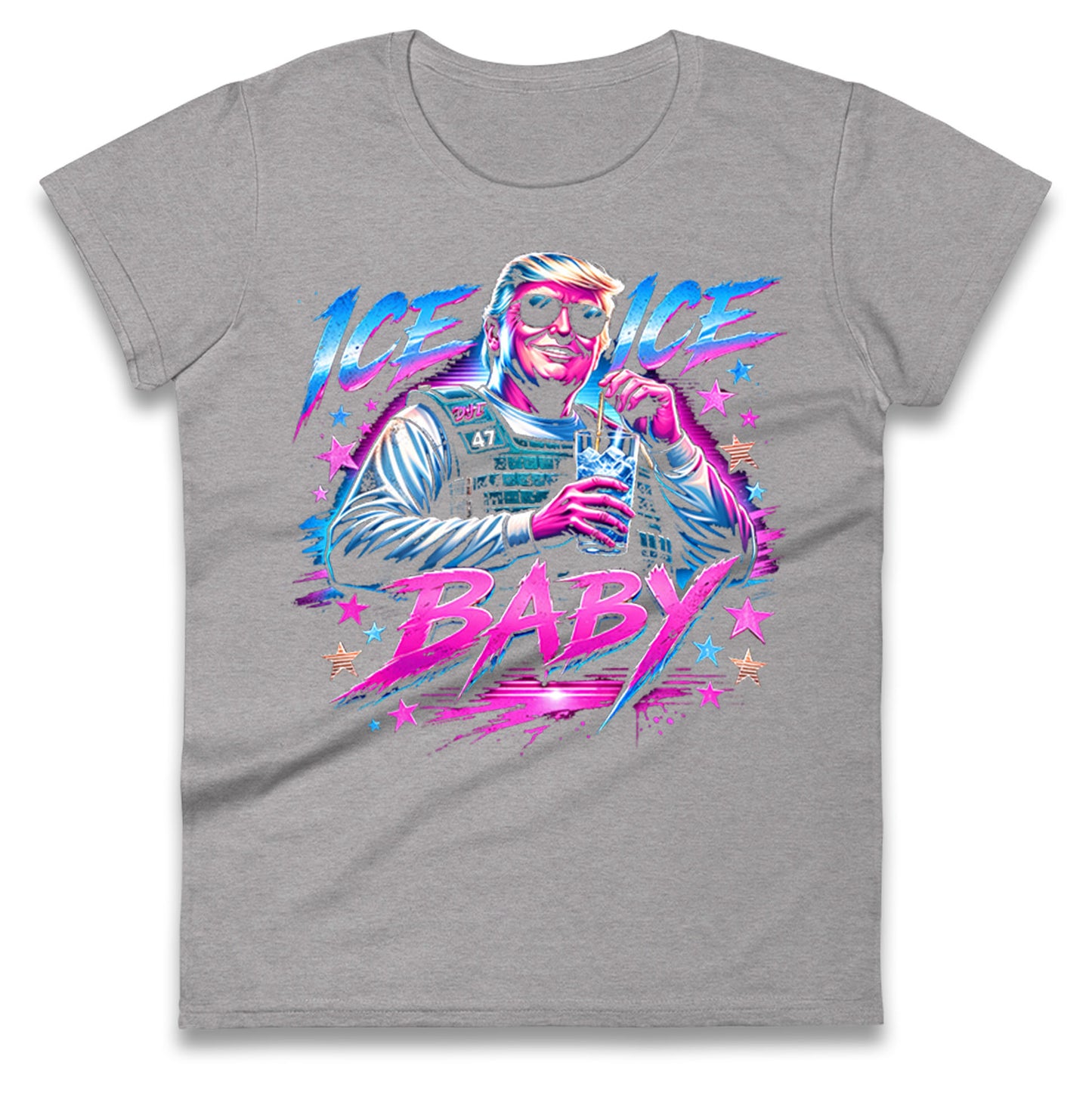Donald Trump Ice Ice Baby Ladies T Shirt