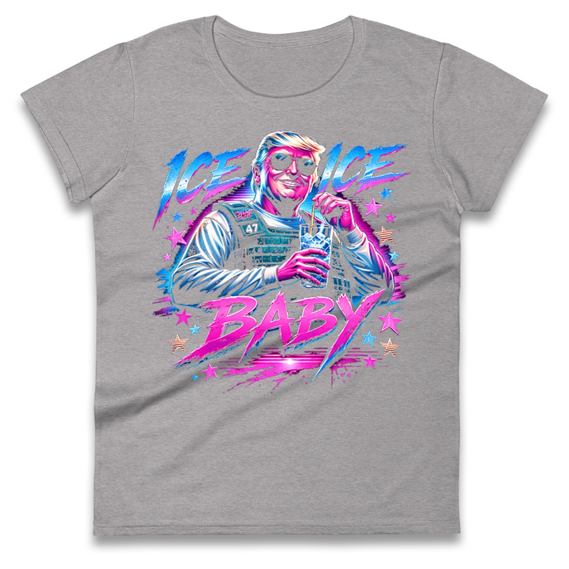 Donald Trump Ice Ice Baby Ladies T Shirt