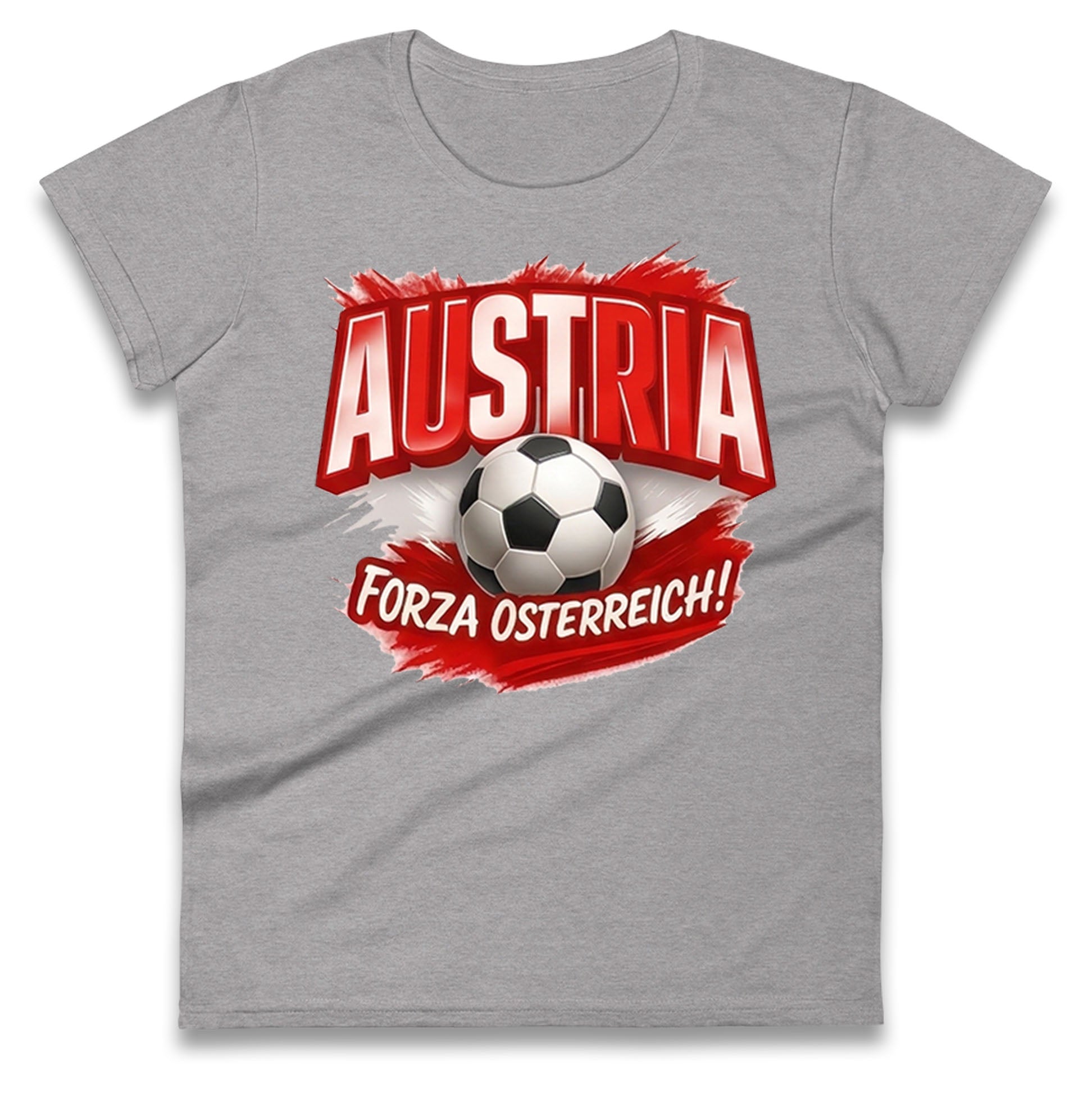 Austria Retro World Cup Ladies T Shirt