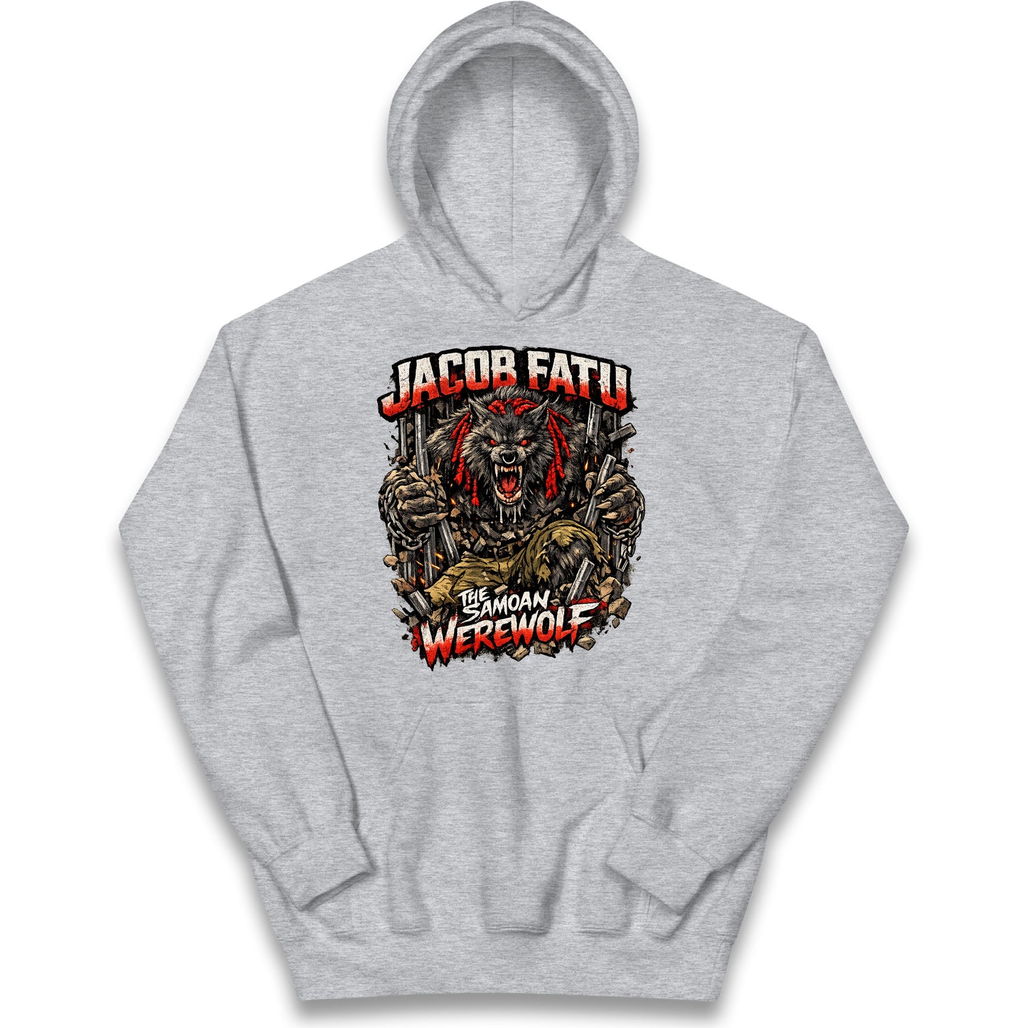 Jacob Fatu The Samoan Werewolf Kids Hoodie