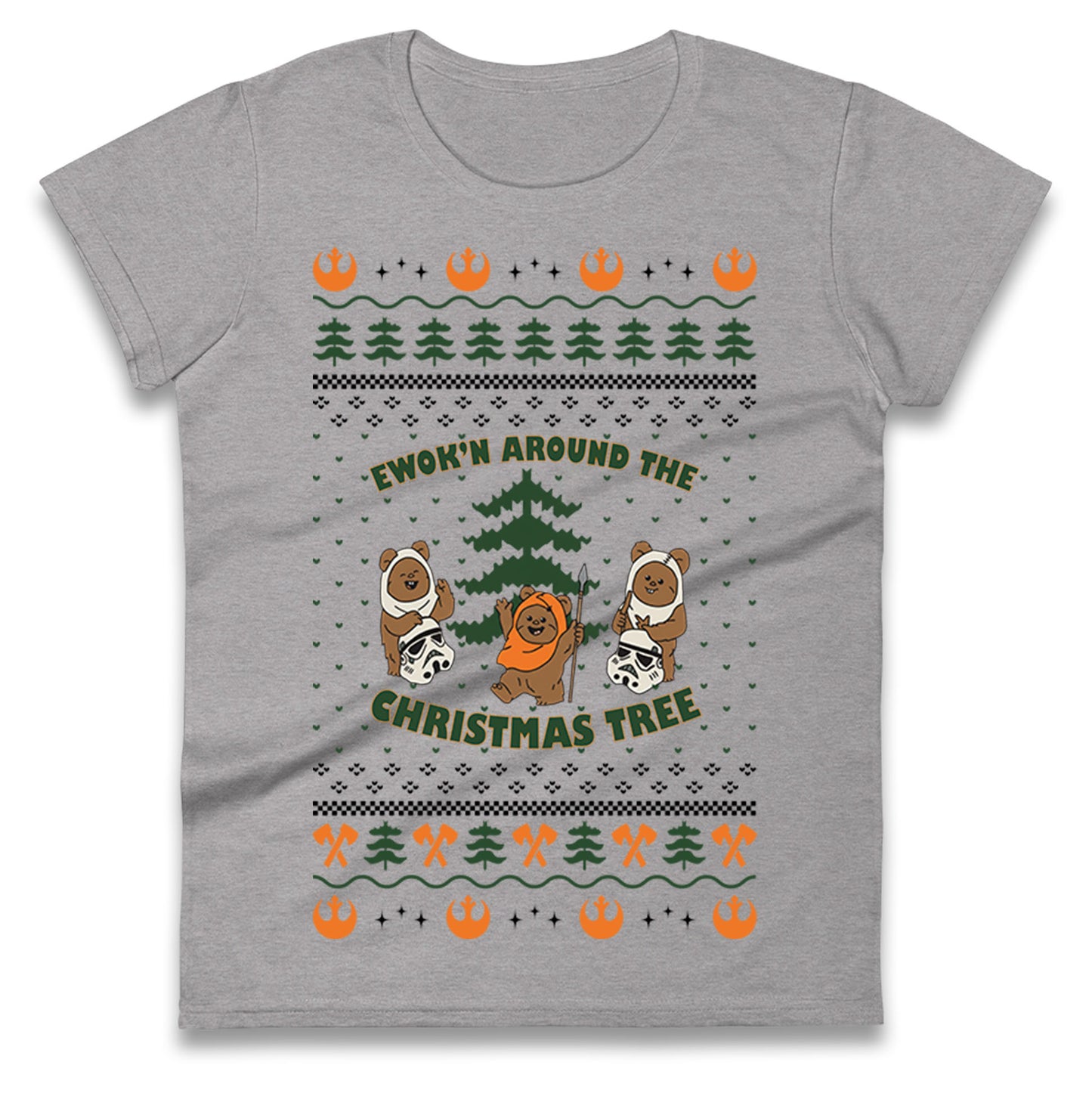 Star Wars Ewoks Christmas Ladies T Shirt