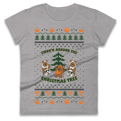 Star Wars Ewoks Christmas Ladies T Shirt